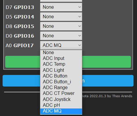 ADC configuration