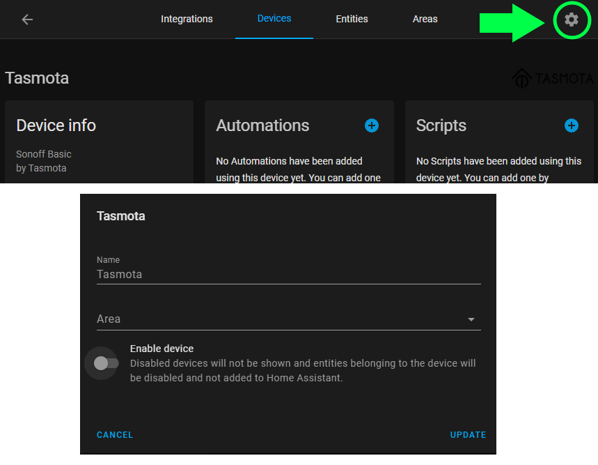 Disable device