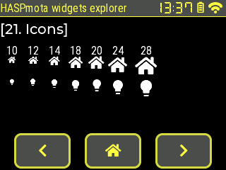 HASPmota icons