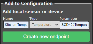 Endpoint configuration