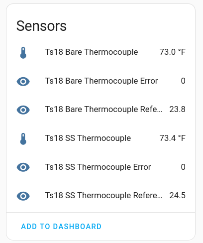home assistant card screenshot