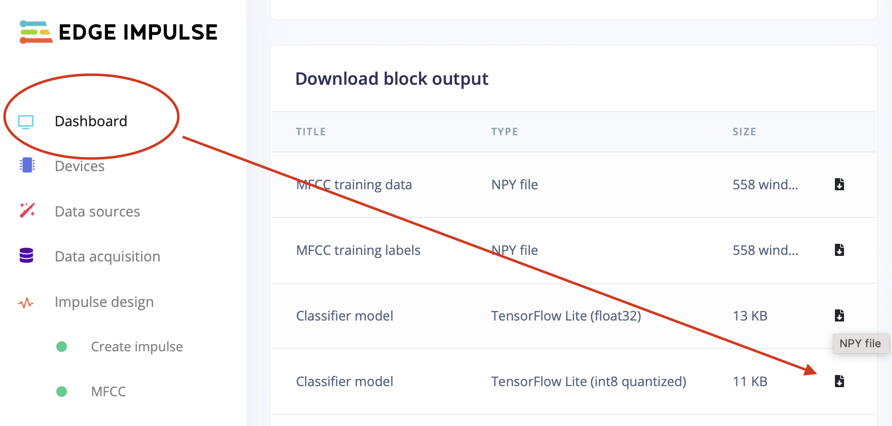 Feature parameters