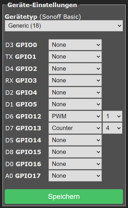 ZCDimmer example config