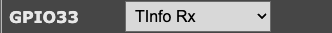 RX on GPIO33